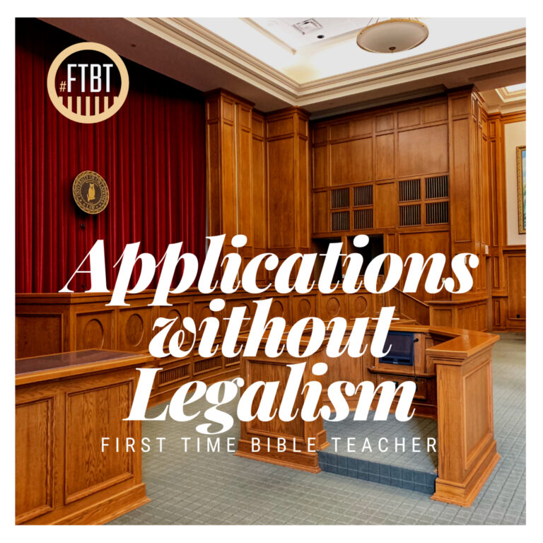 34. Applications Without Legalism